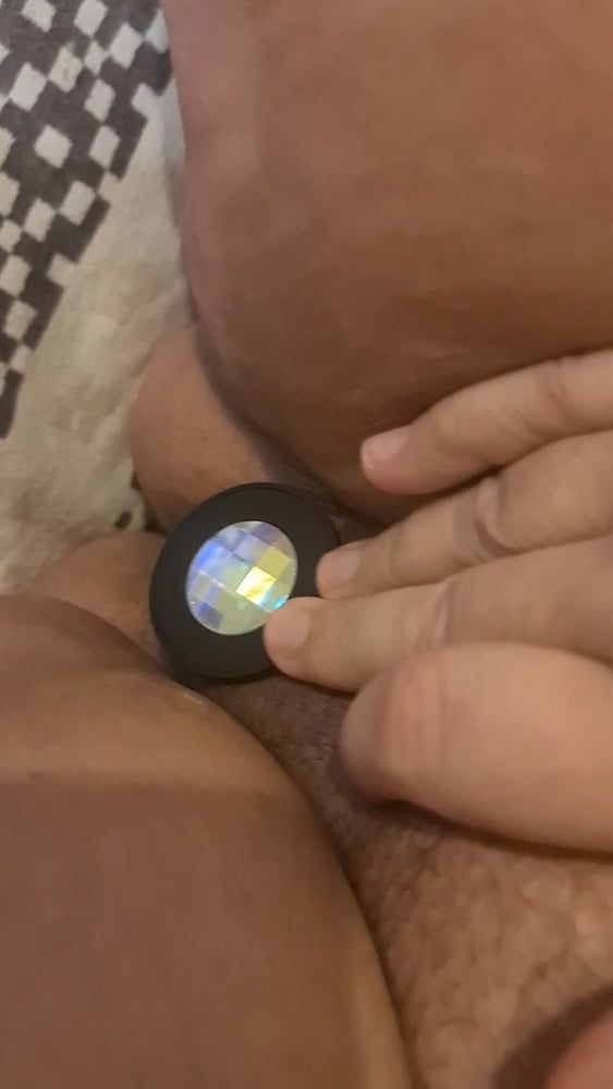 Wetting the butt plug  #2