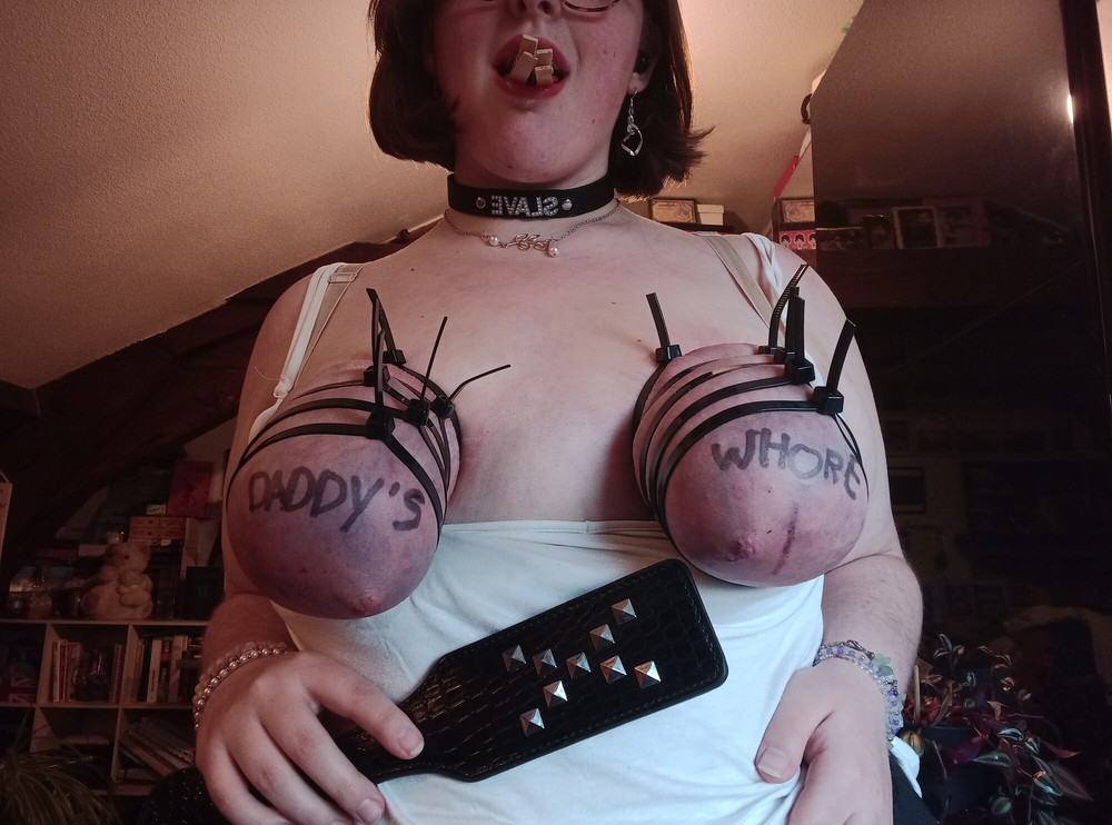 Latest abuse session for my tits #7
