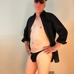 Black outfit peeled off