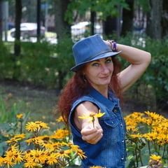 In orange flowers 1