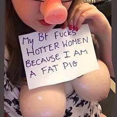 Cuckquean fat pig humiliation