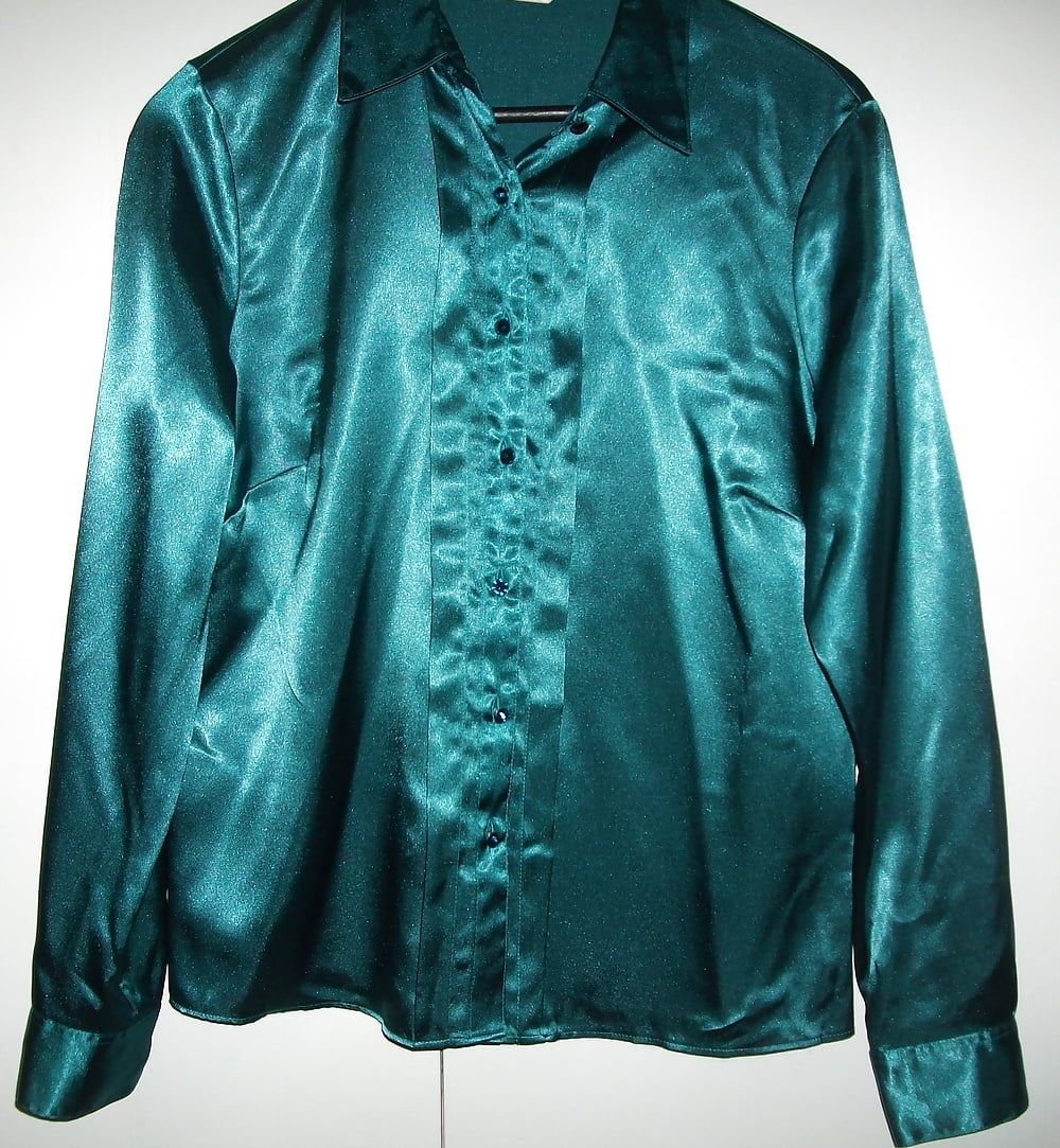 Silk and satin blouses #9