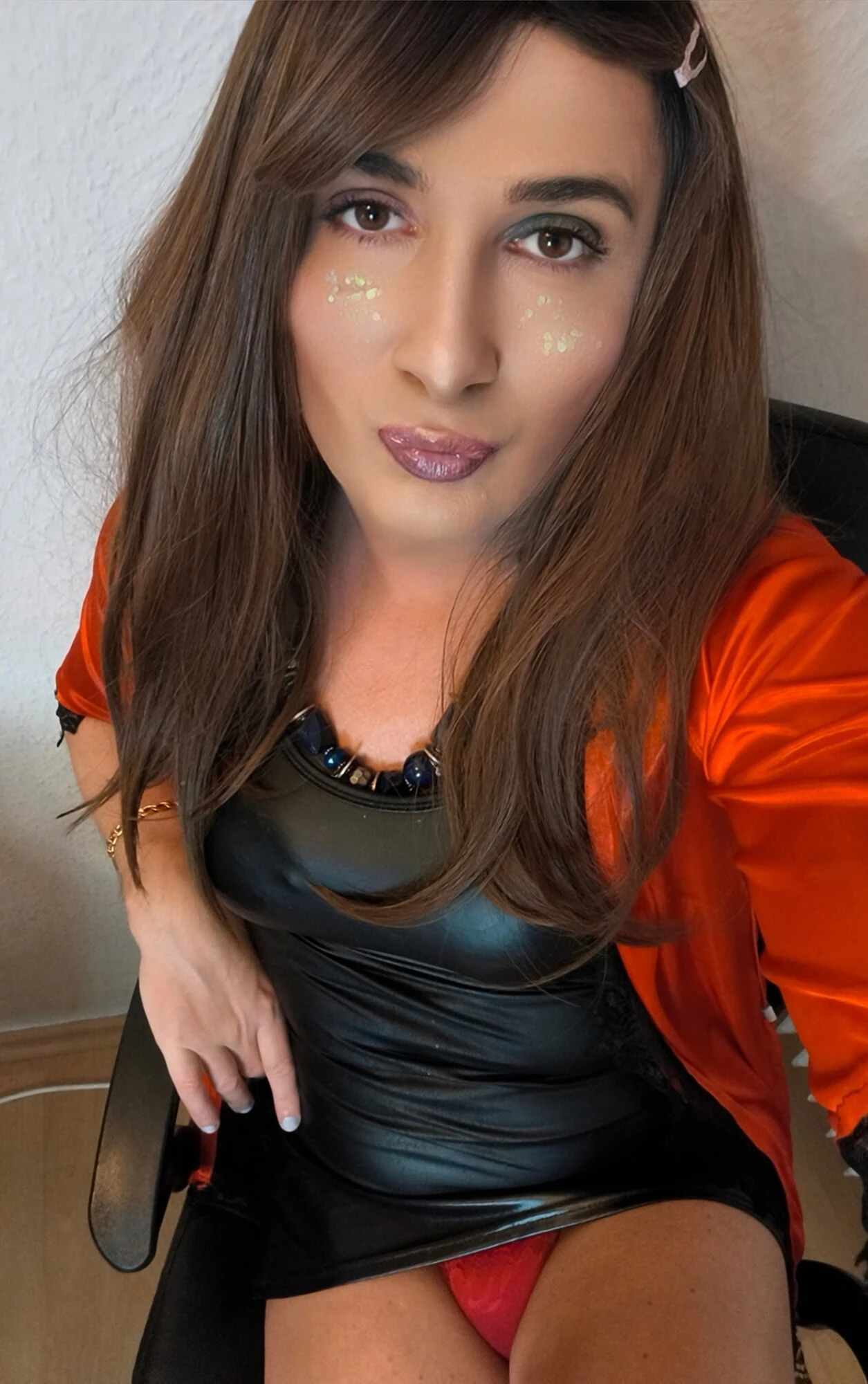 Sensual in red and black #43