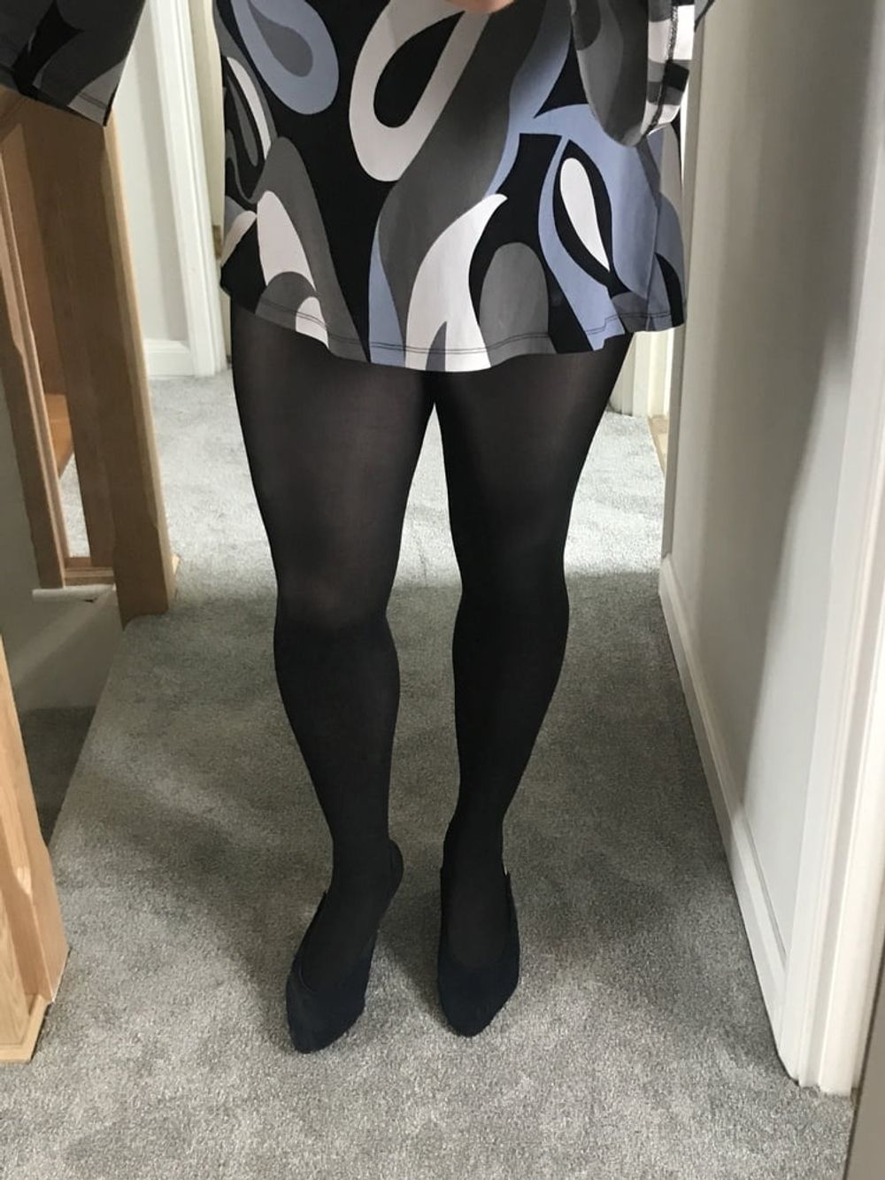 Blue opaque tights #53