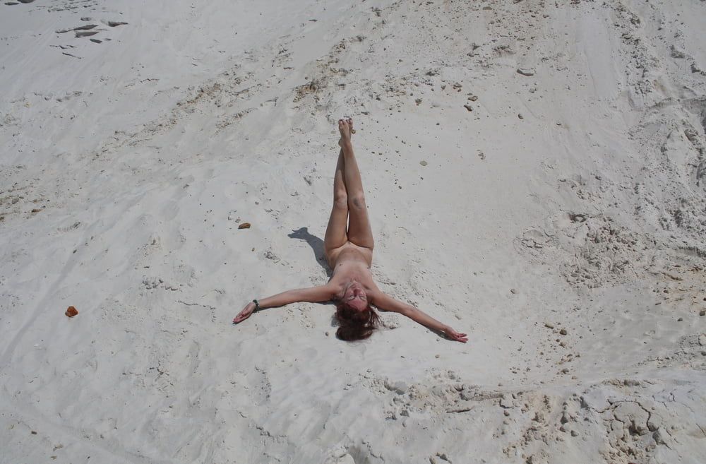 Naked on White Sand #15