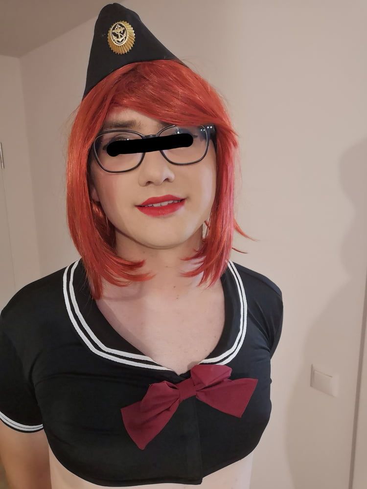 Red haired navy officer sissy #6
