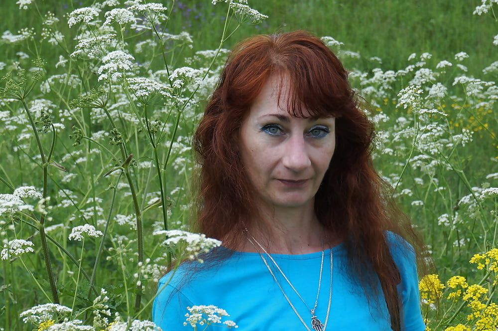My Wife in White Flowers (near Moscow) #35