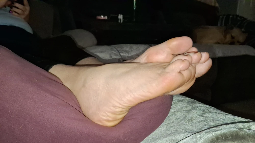 Girlfriend teases me with her soft cute feet #6