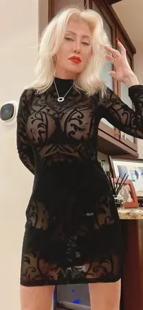 going out in a sheer dress again         