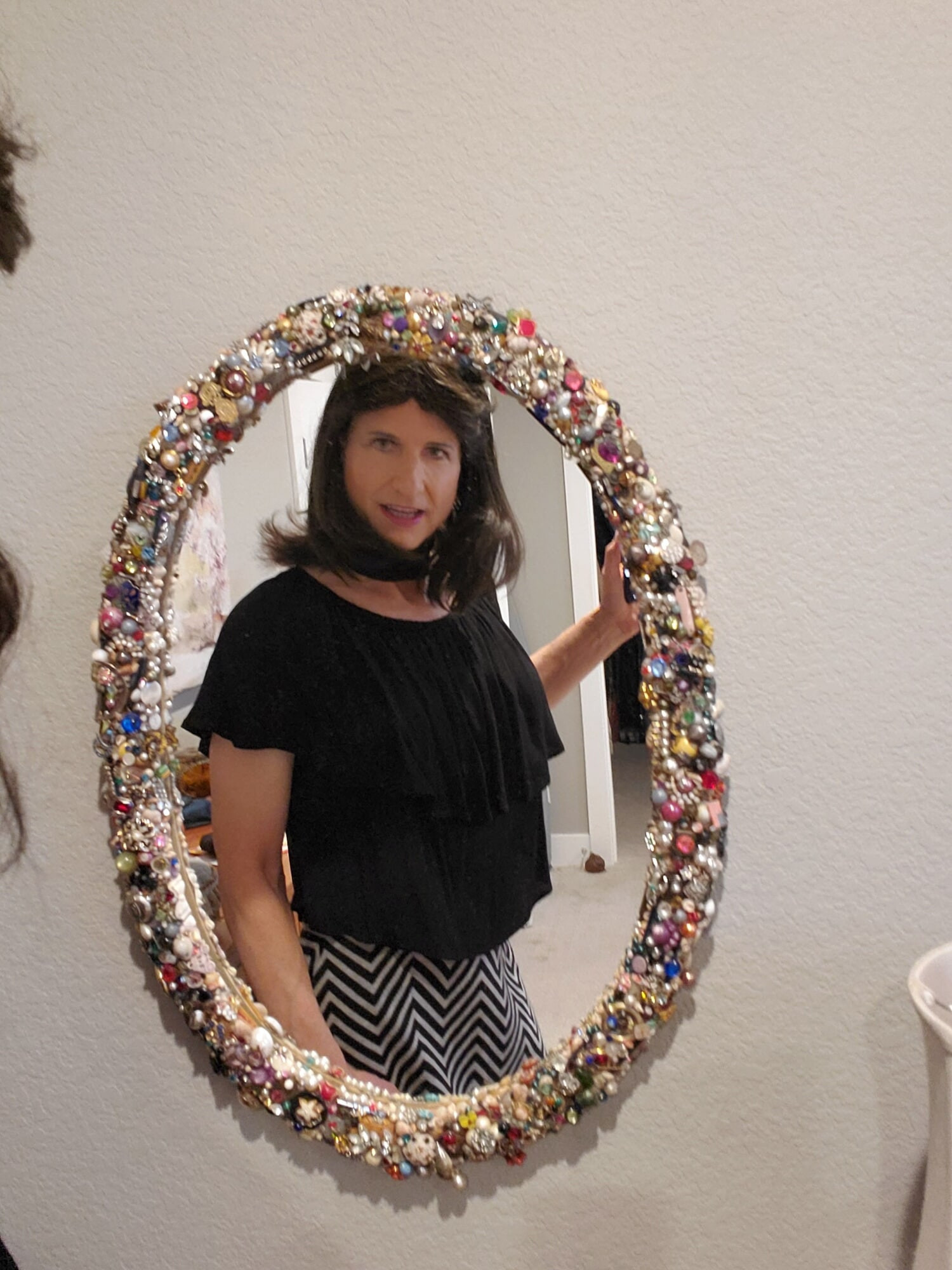 Black and White mini skirt #25