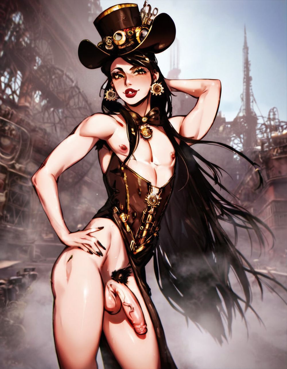 02_Steampunk Fashion Femboy (Art style) #6