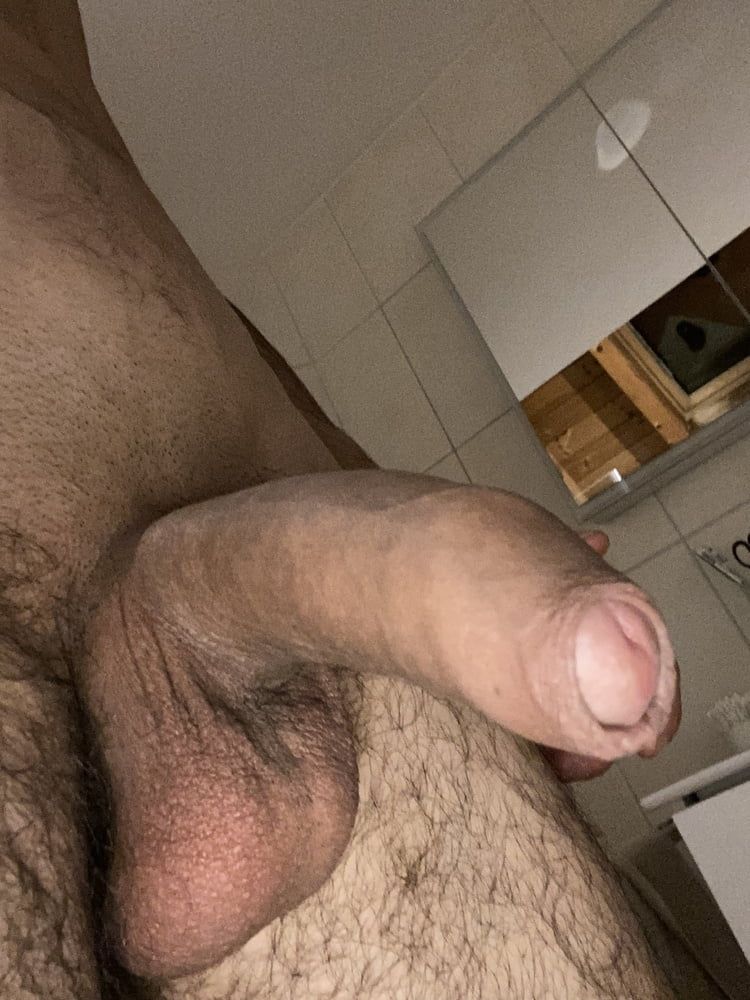 My fat cock and my fat filled balls.  #11