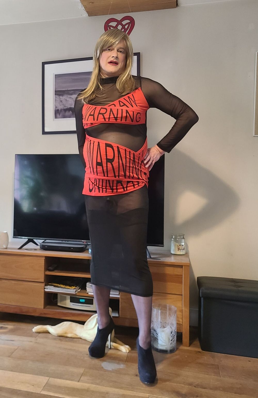 Sissy in warning dress #5