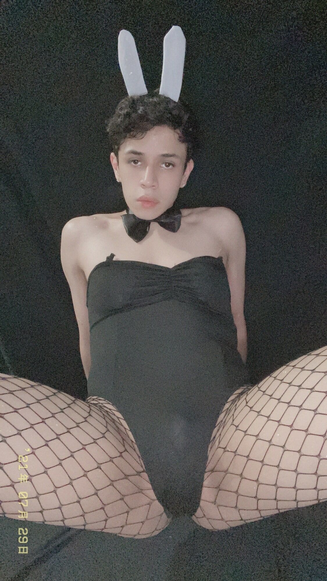 Femboy bunny in fishnets #21