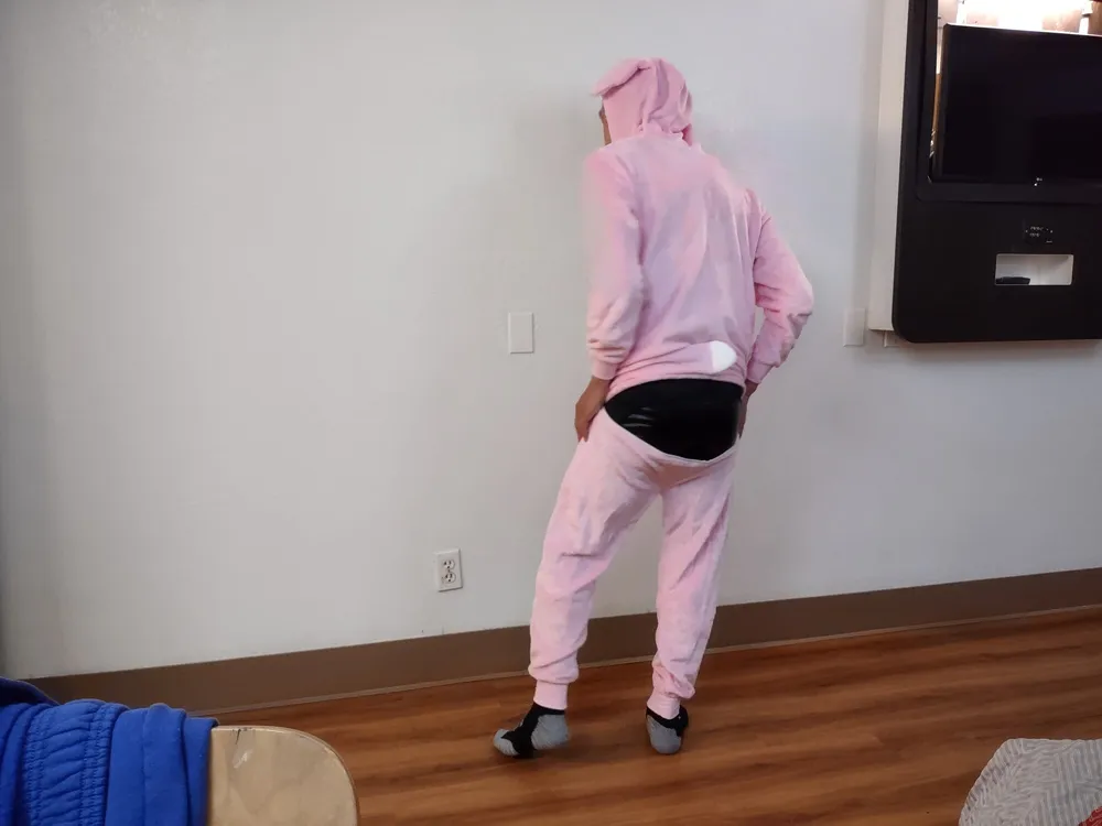 Pink onesie and zipper undies #6