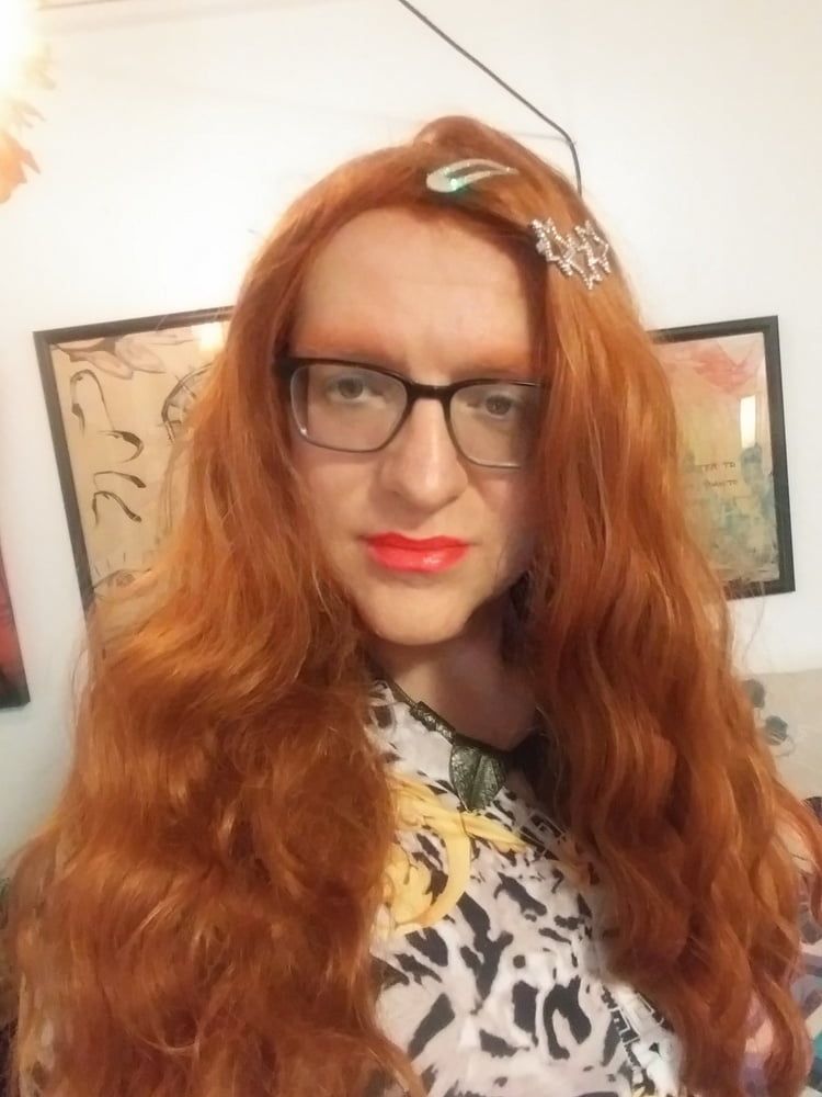 Redhead shemale trans masturbation cum cock  #6