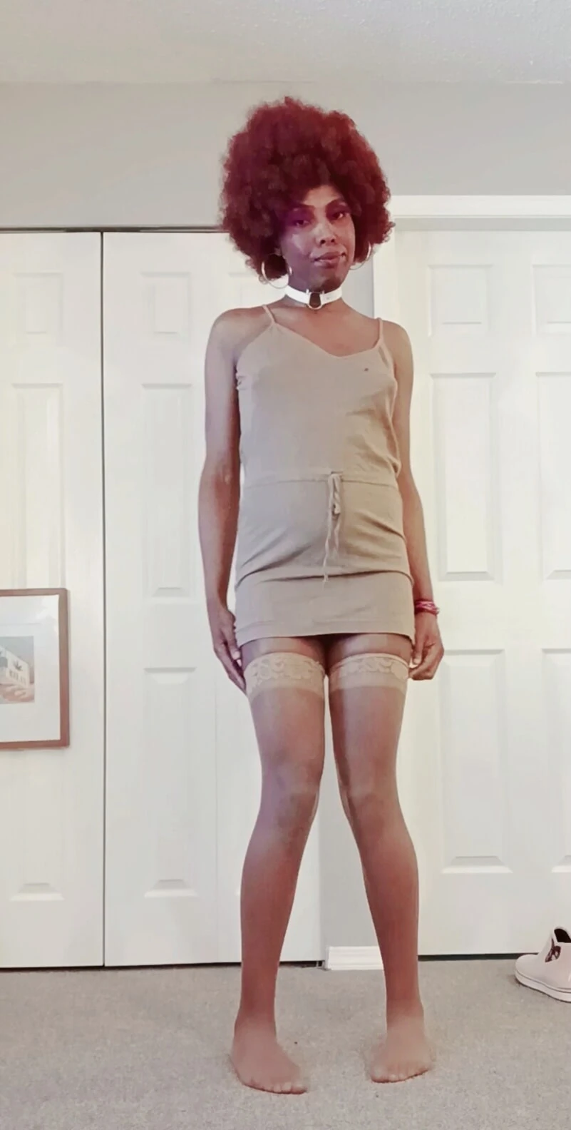 Ebony sissy crossdresser cumslut #4