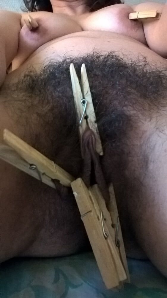 Hairy JoyTwoSex - Playing With Clothespins #14