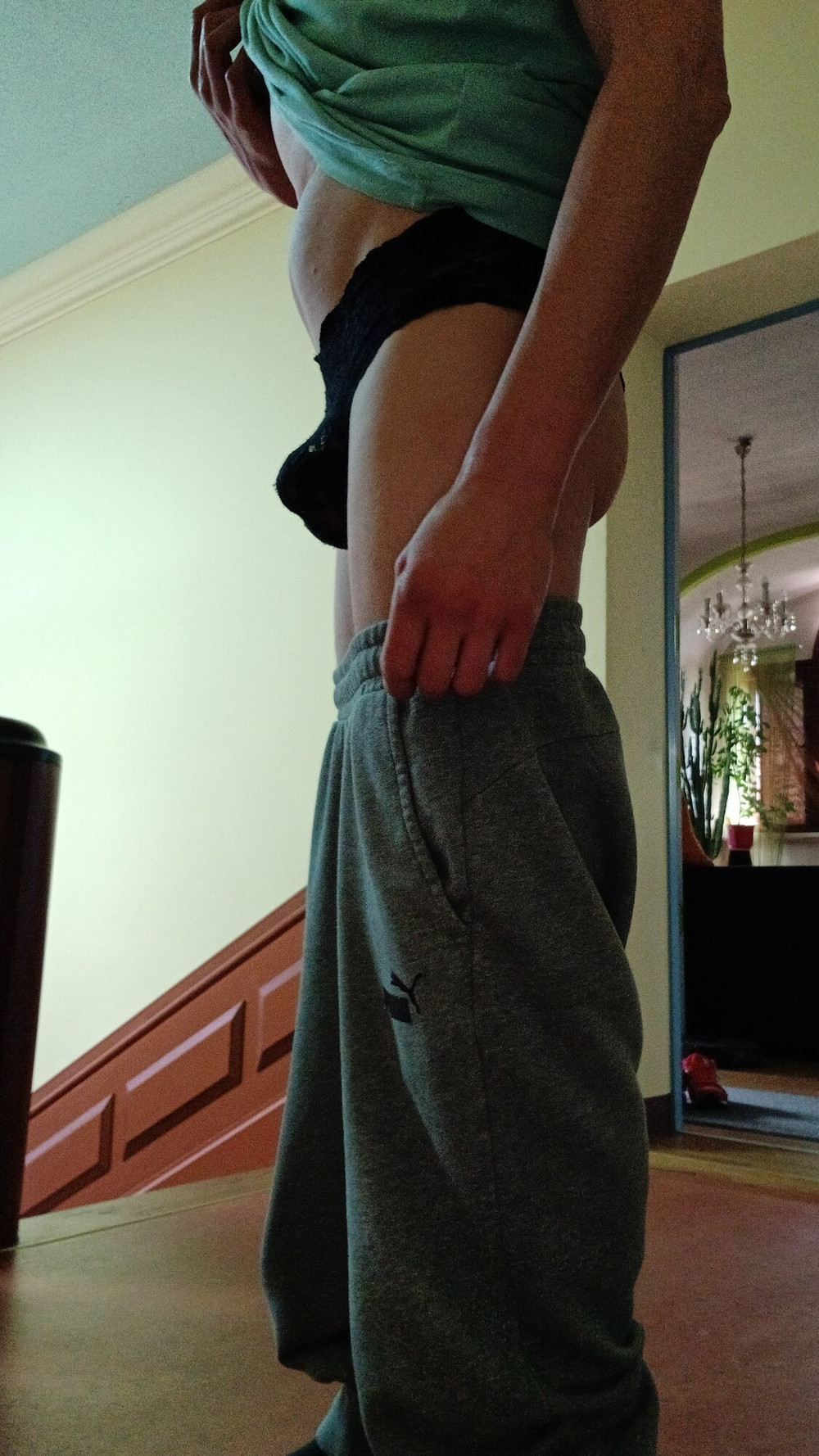 Sissy dessous Spitze fuer jungs #2