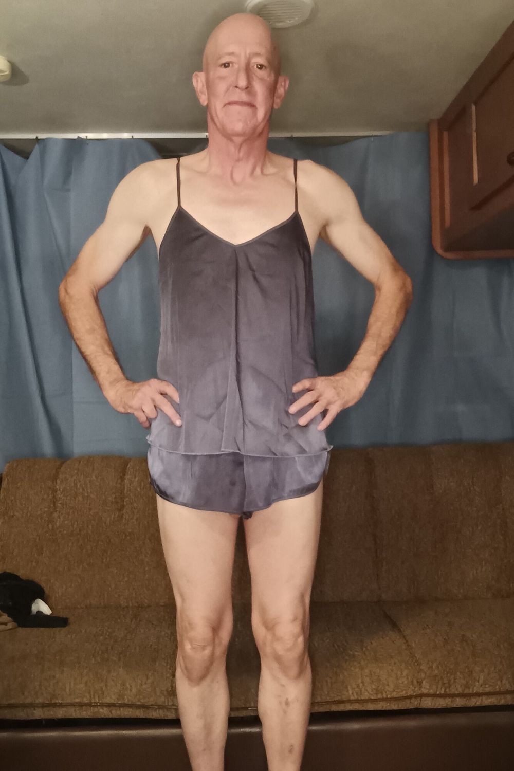 Faggot Andrew Brown Modelling Nighties