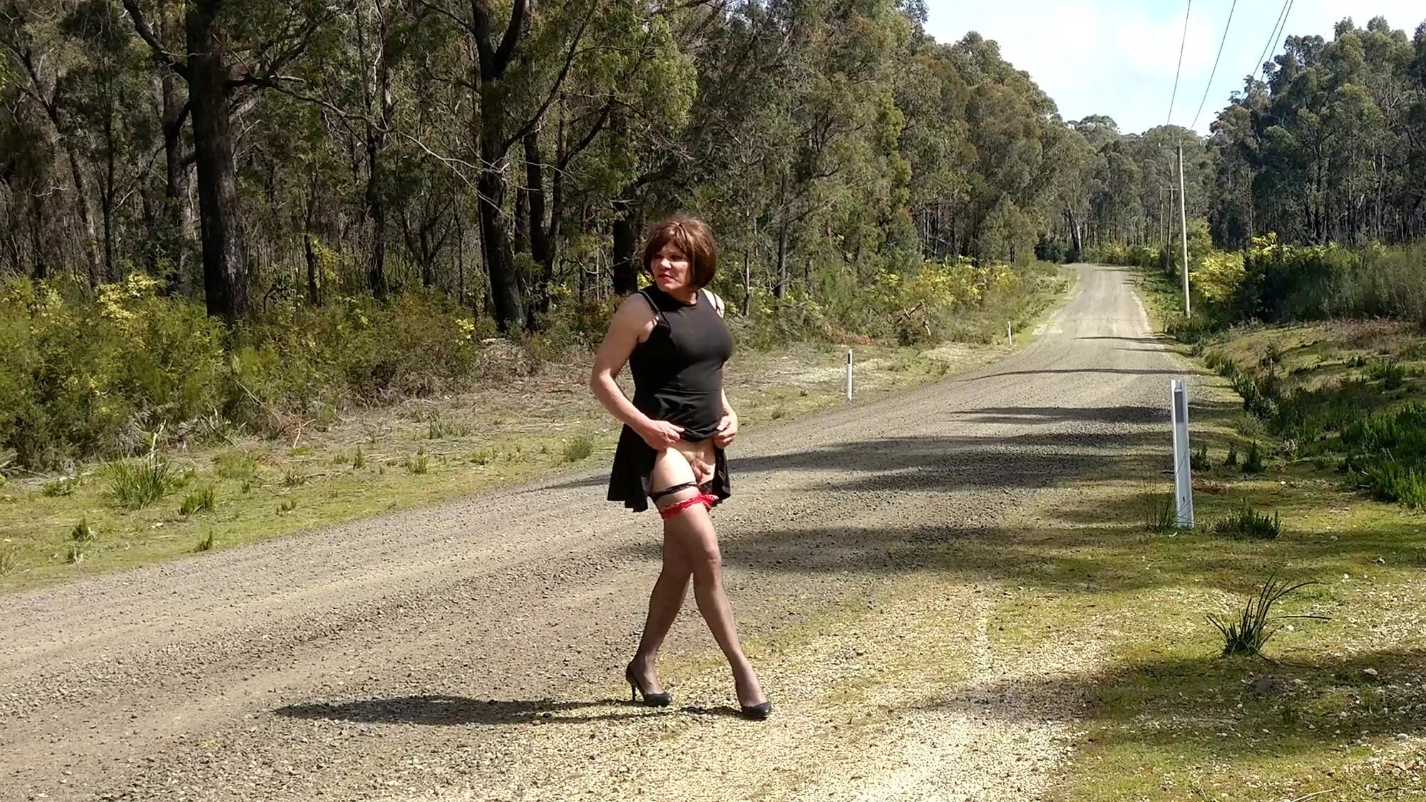 Crossdress Roadtrip - Gravel Road Walk
