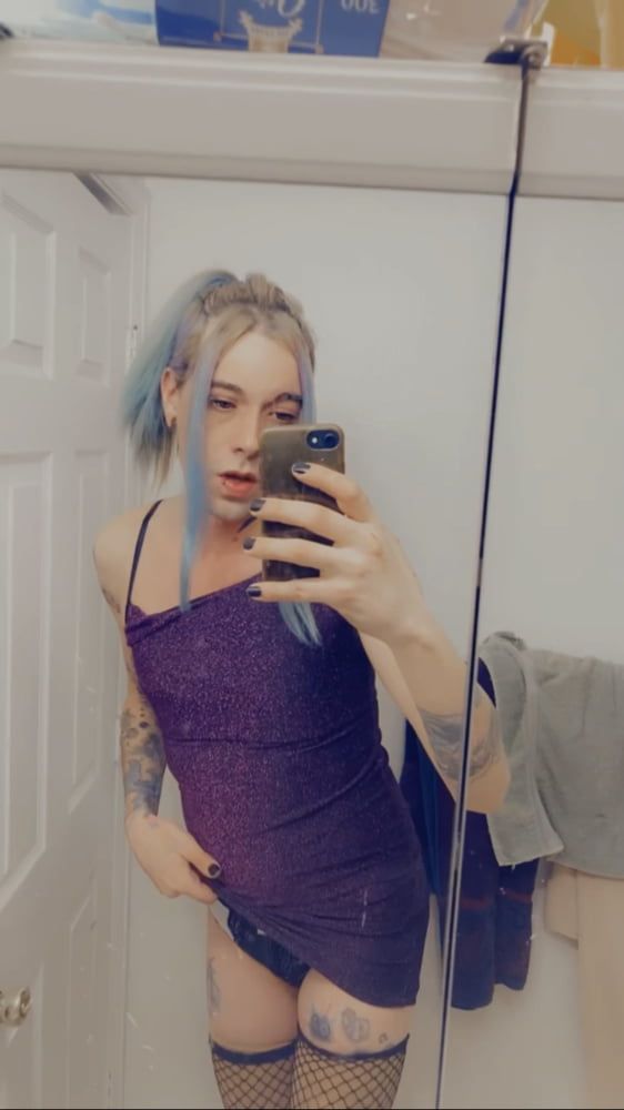 Hot Purple Minidress Slut #15
