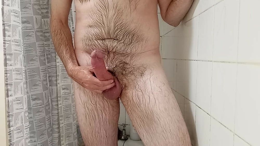 Rockard Daddy in the Shower Playing with Hard Cock #3