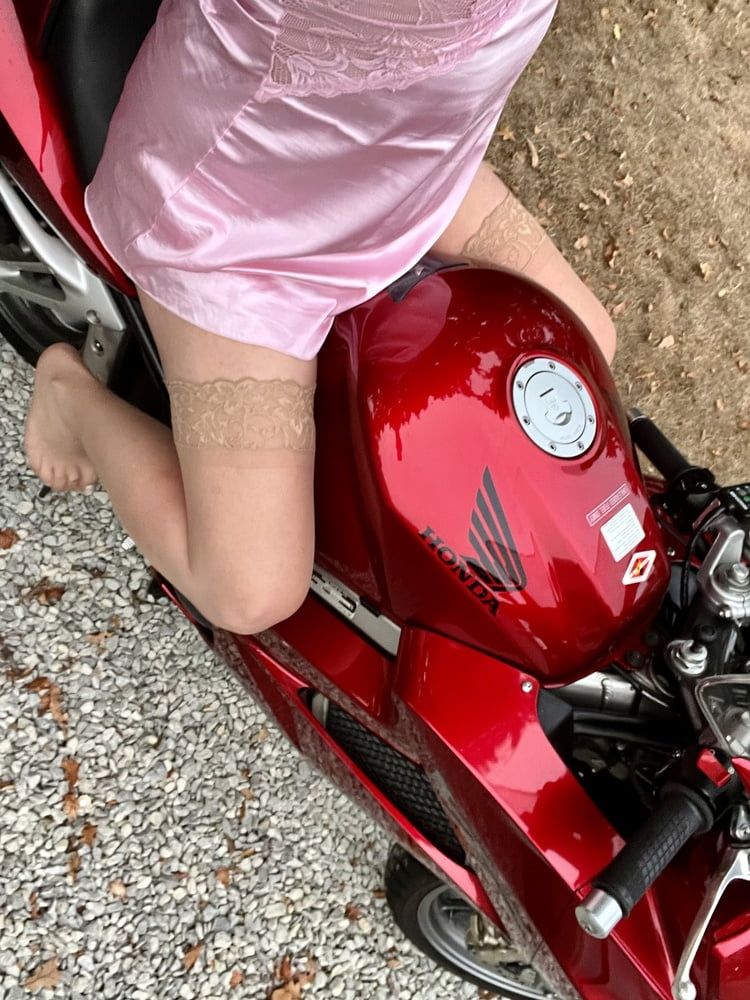 Sissy no her motorcycle  #16
