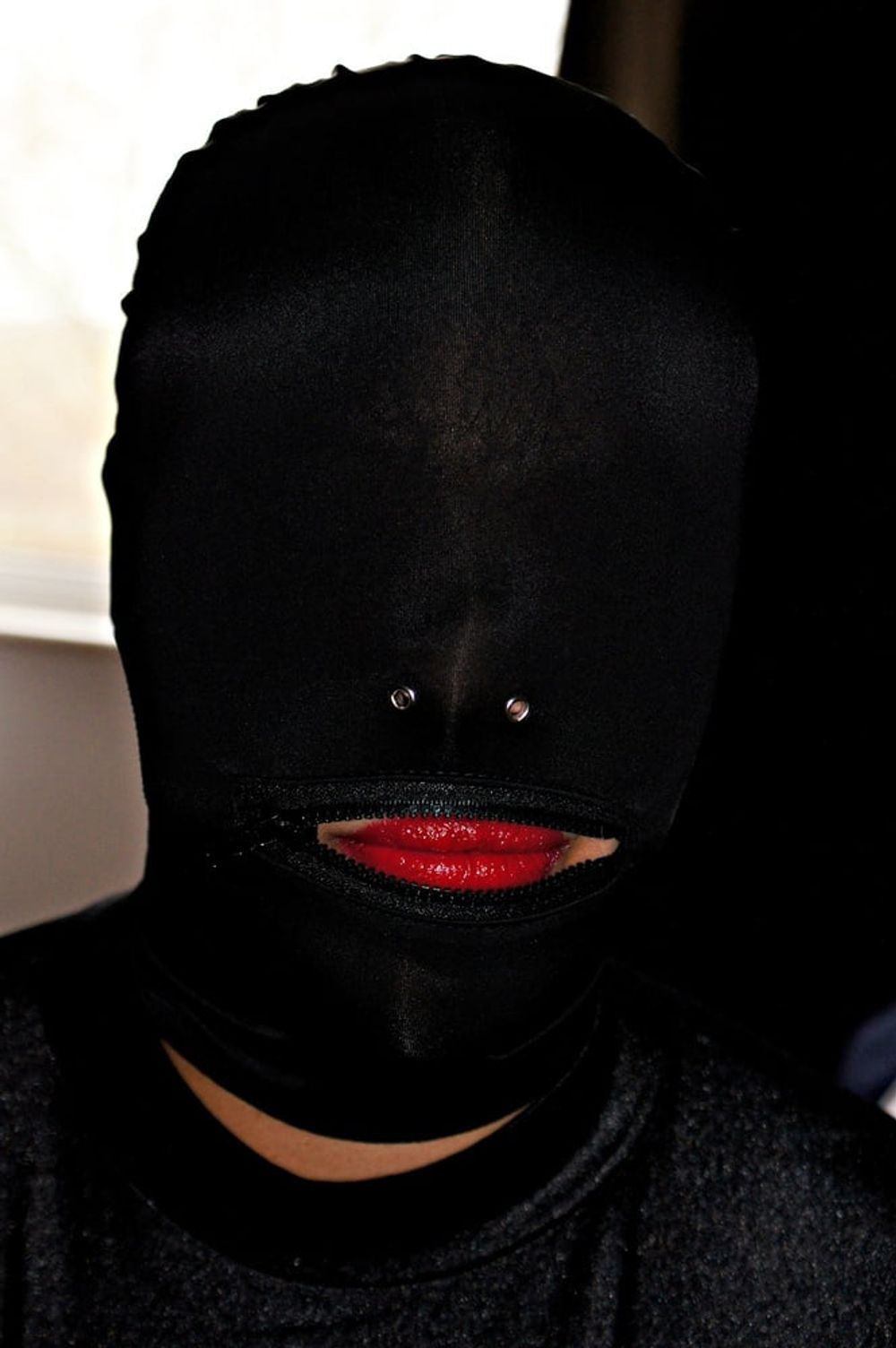 Hood and Red Lipstick #33