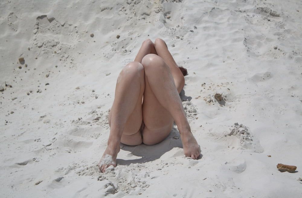 Naked on White Sand #20