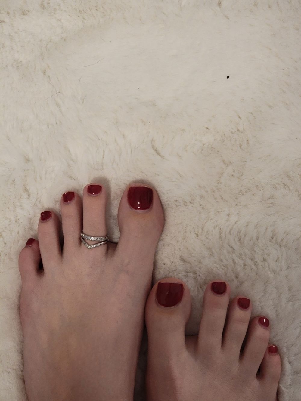 Nylons and toe rings