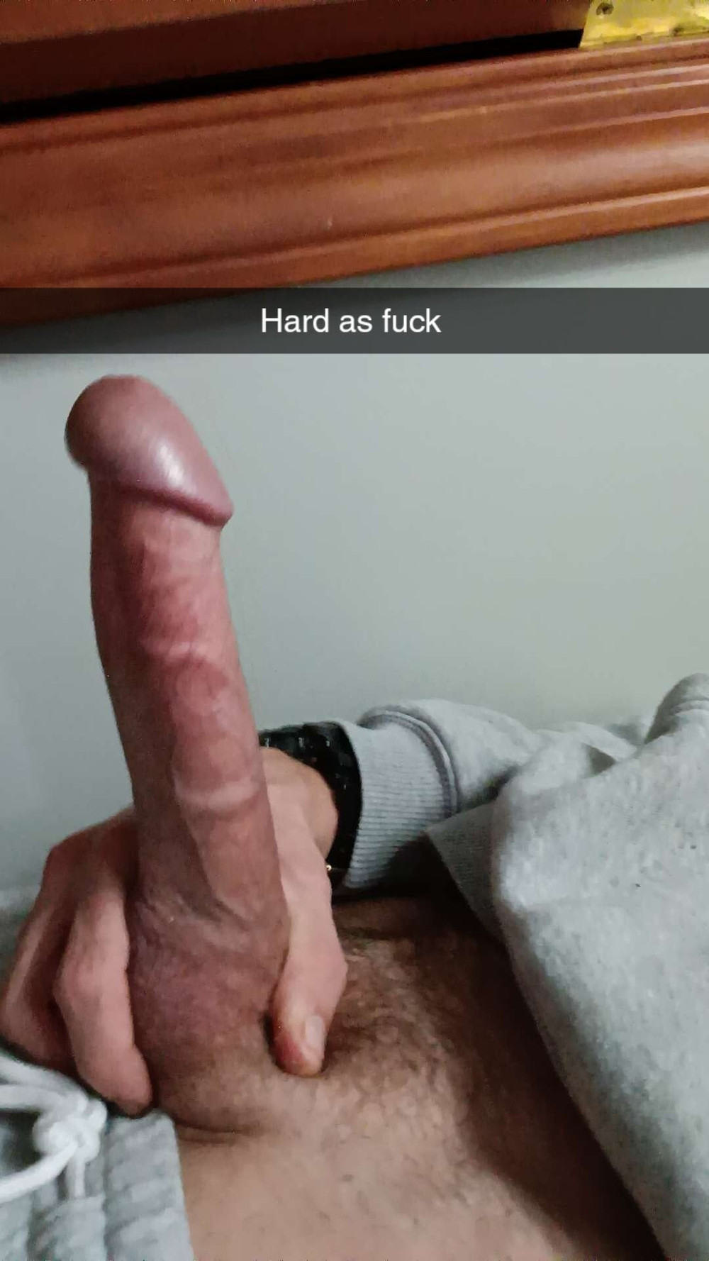 Stroking my big cock