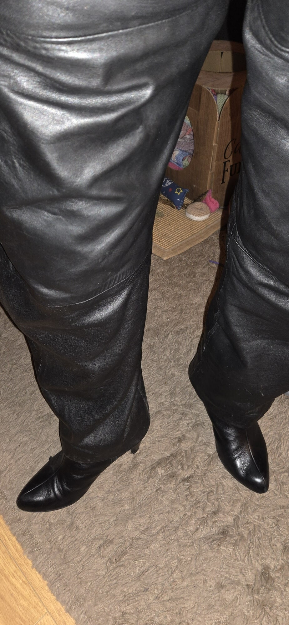 Lovely leather overalls #22