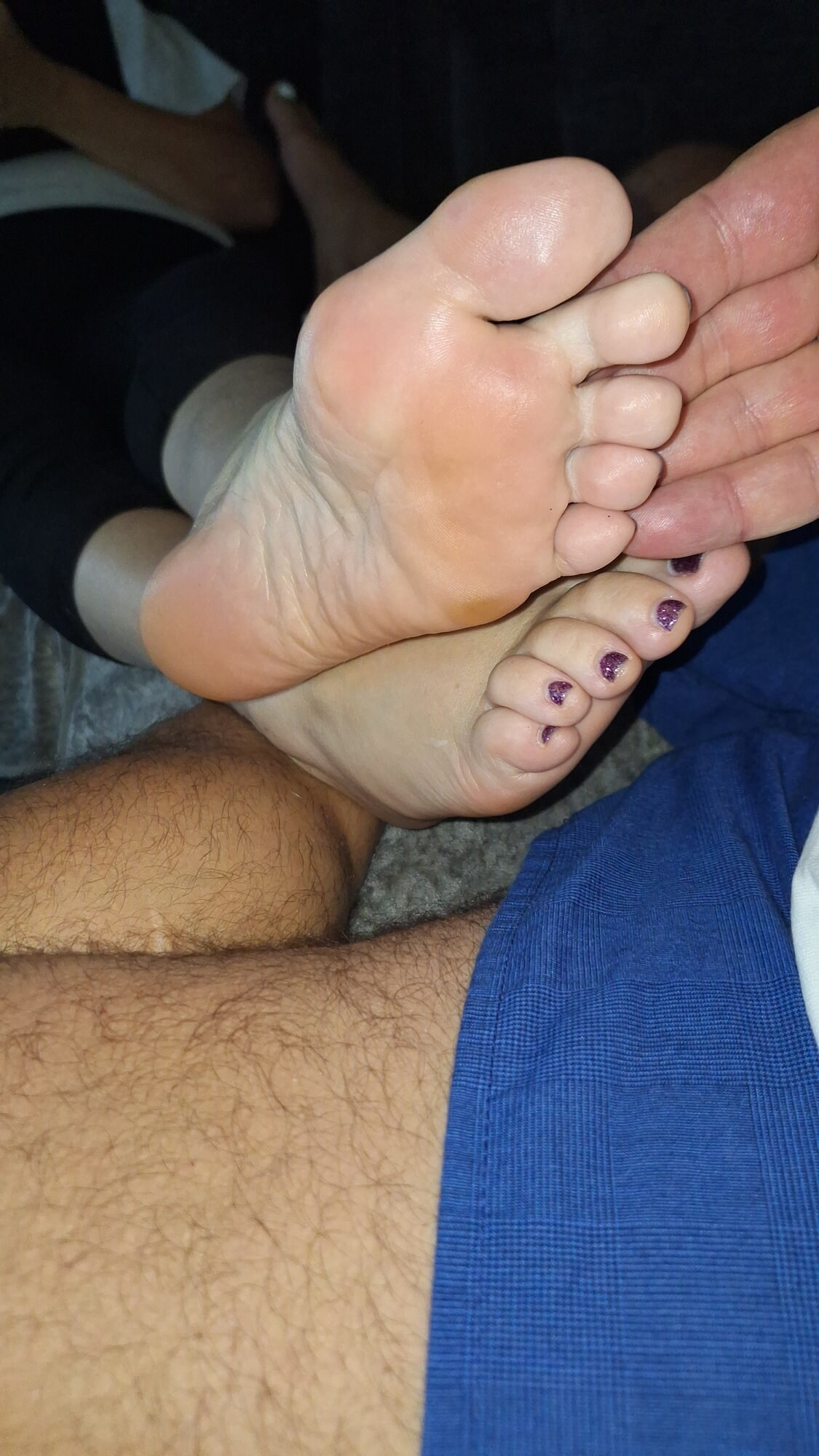 Giving her a foot rub while she relaxes #8