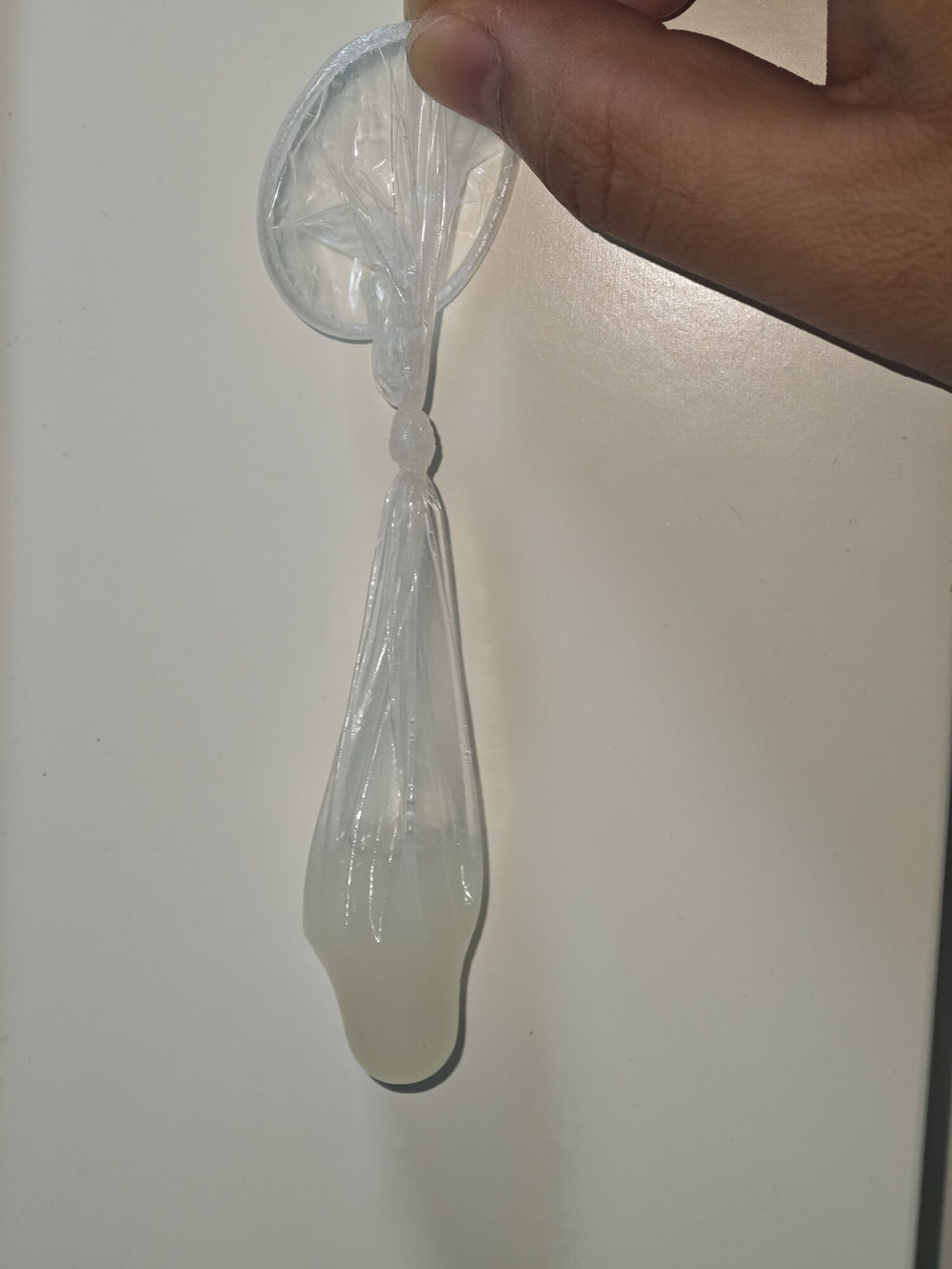 Semen in condom