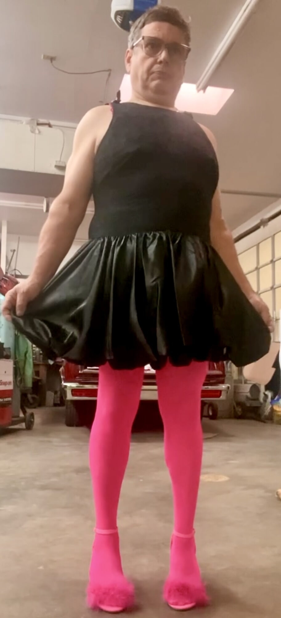 Black Dress and Pink Lingerie  #6