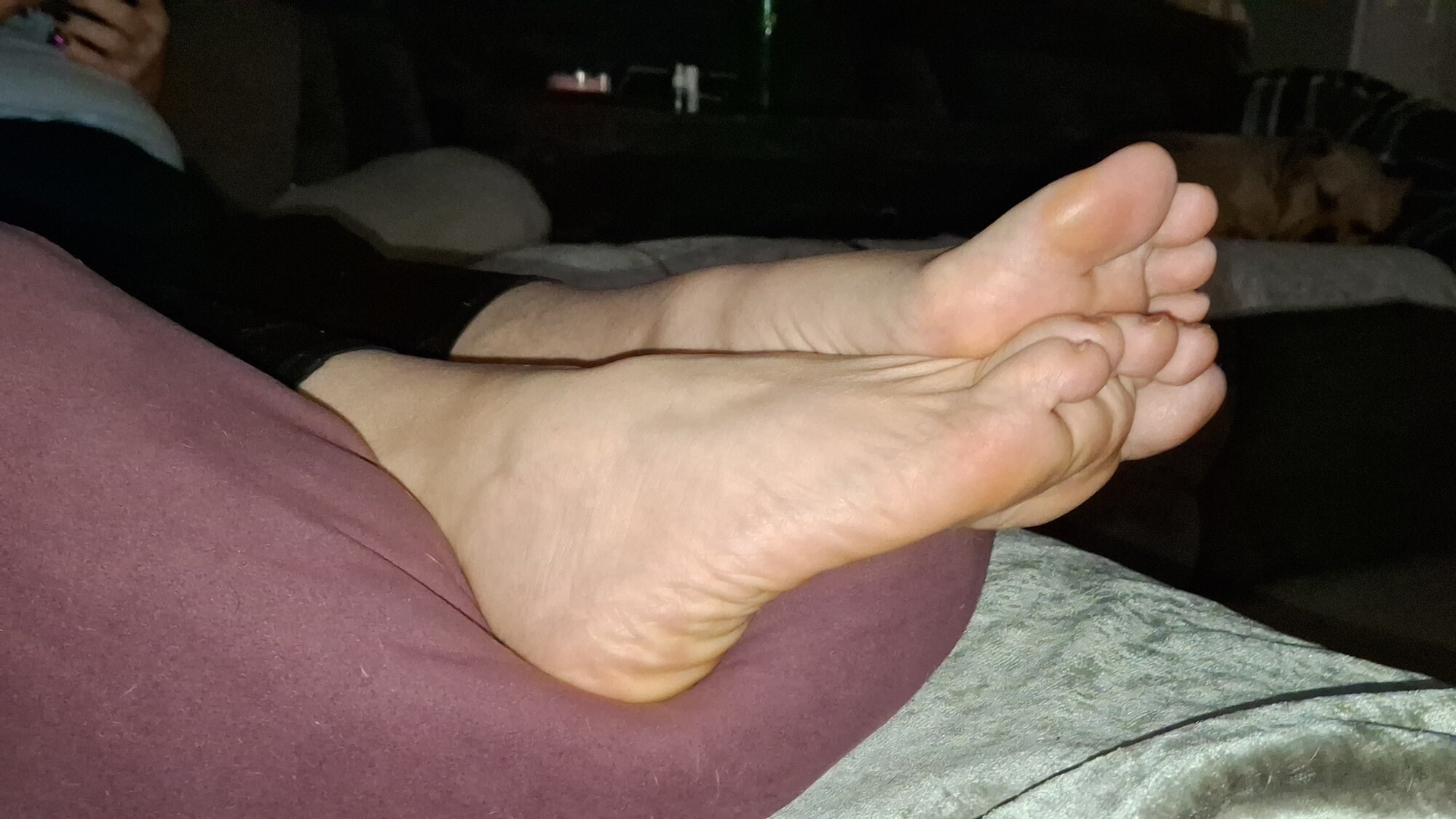 Girlfriend teases me with her soft cute feet #7