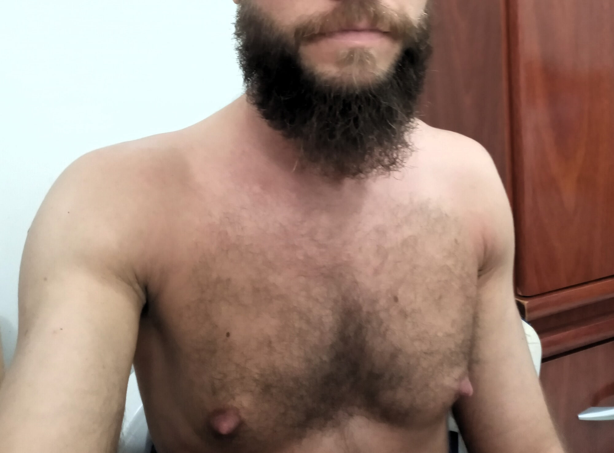 Beard, Hairy Chest and Big Nipples #8