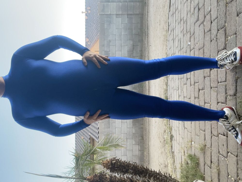 Blue Lycra Spandex Suit  #19