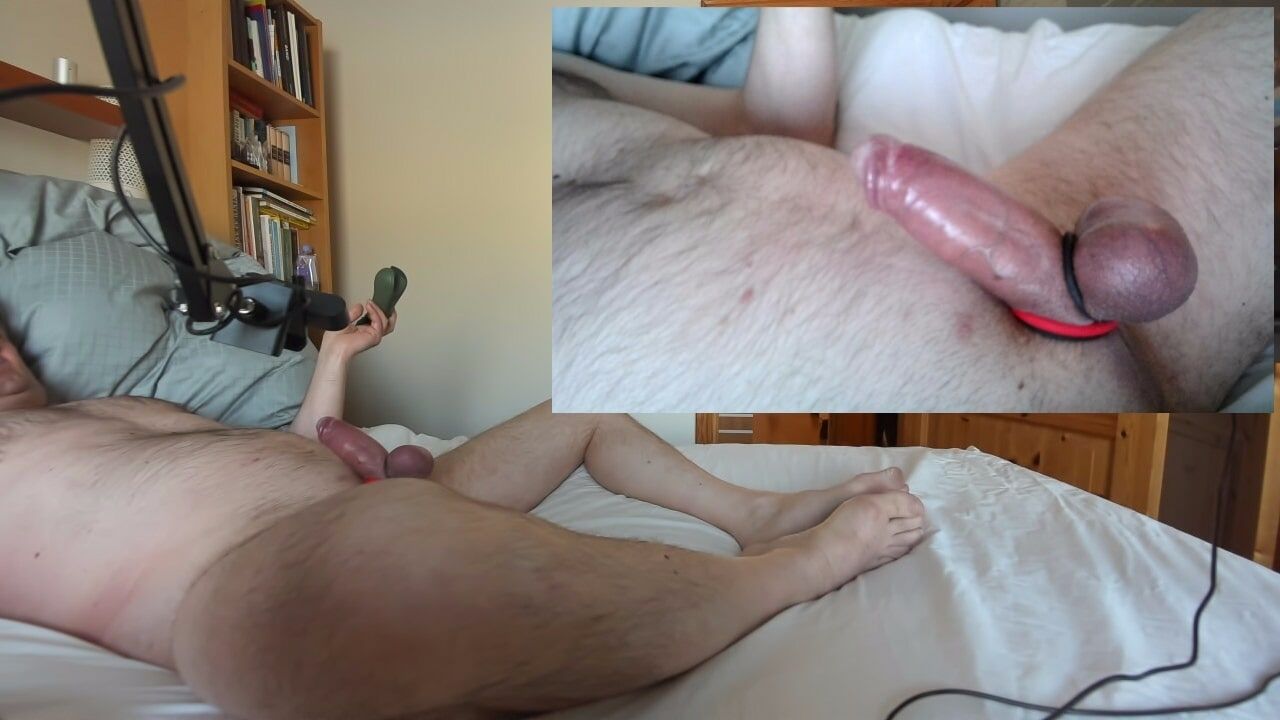 Two screen pics masturbation strapped cock #9