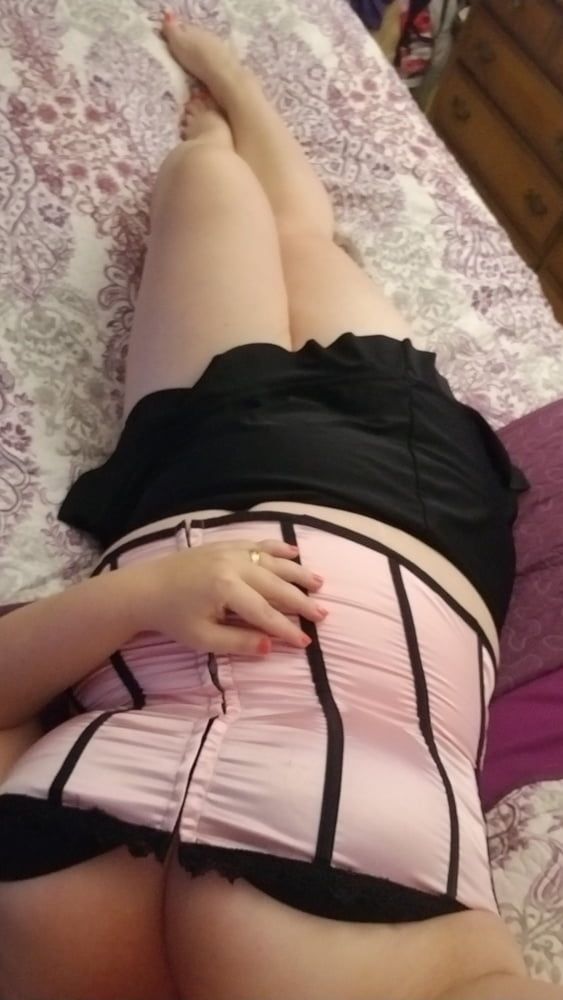 Pink corset & skirt picked out by a sweet girlfriend  #28