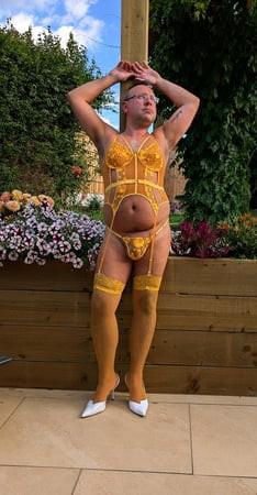 Yellow slutty outfit