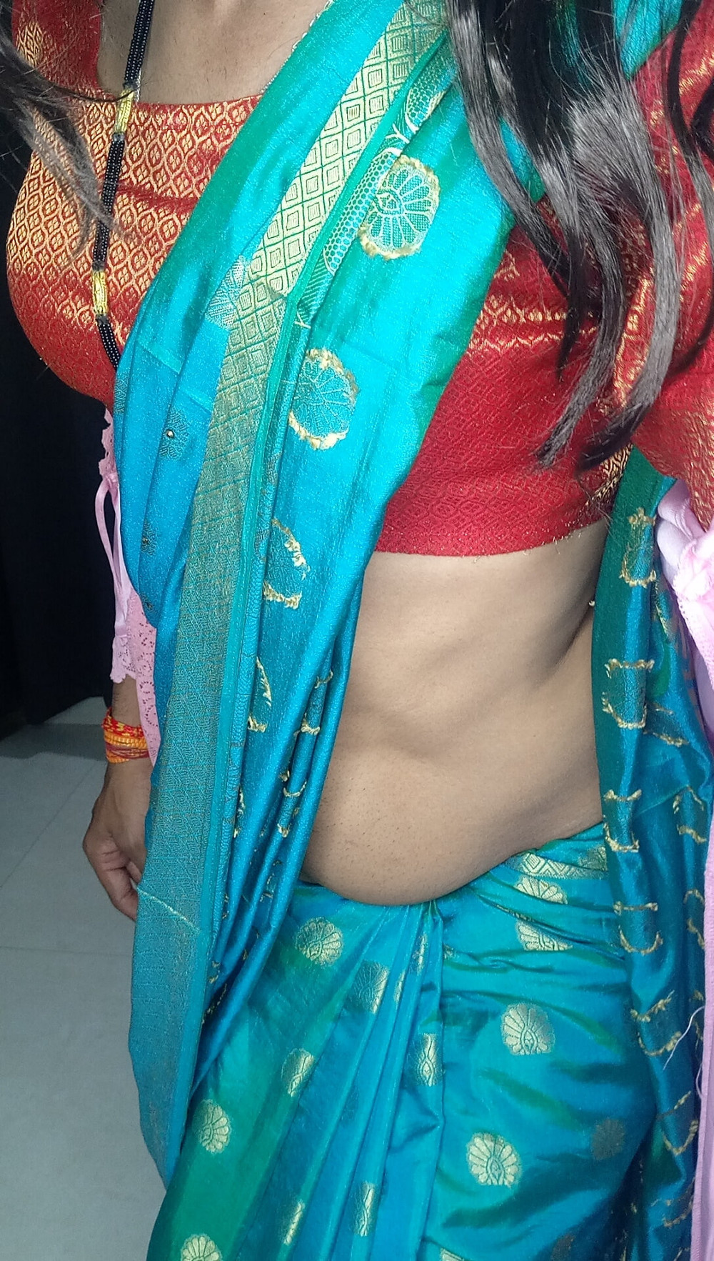Indian stepmom sexy blou saree and peticot #42