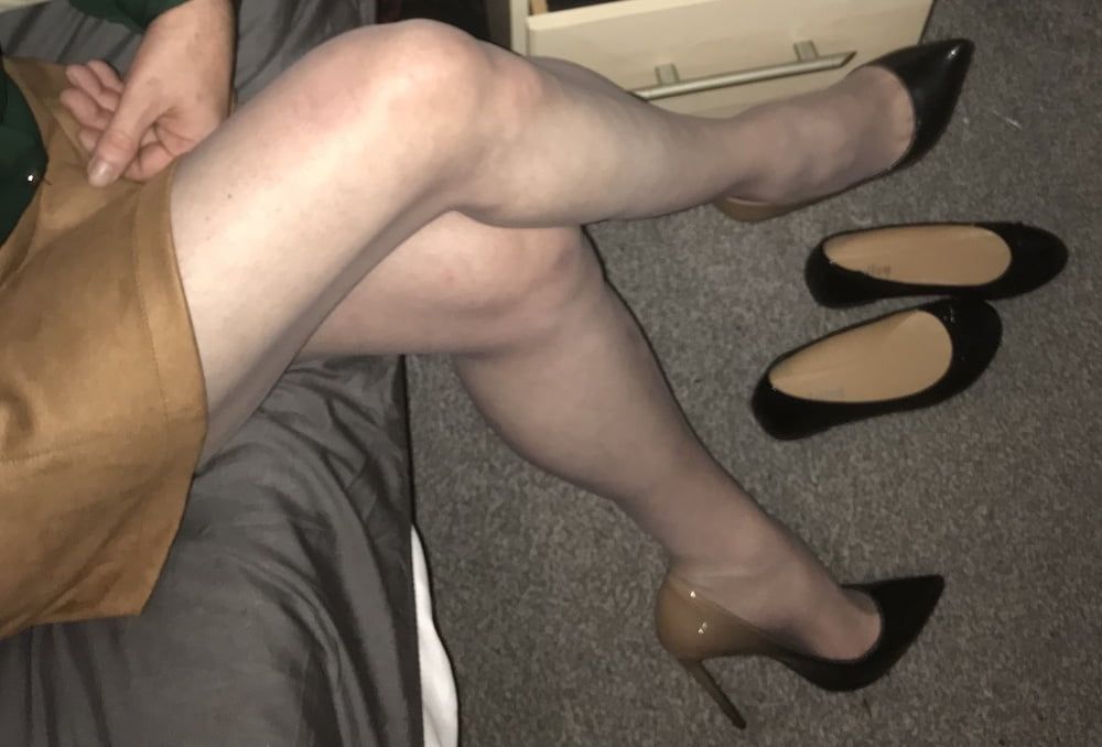 Heels nylons cock #16