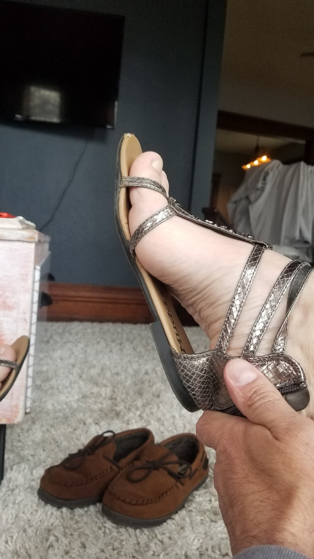 Wearing and Fucking my Girlfriends Shoes #19