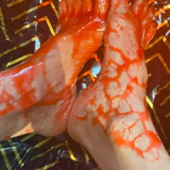 Delicious Asian Small Feet with Long Toes in Cherry Sauce