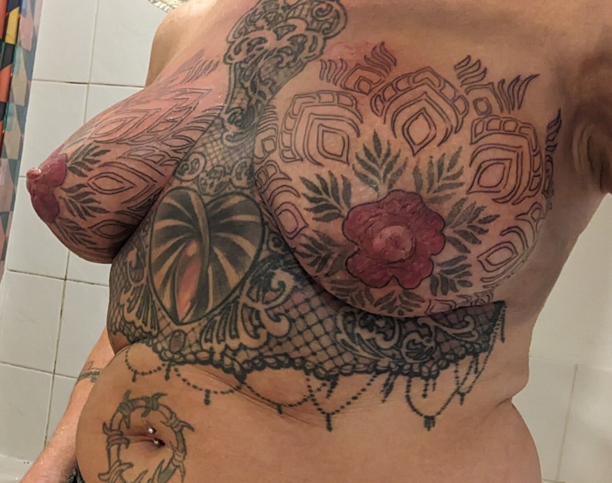 New boob tattoos session 2 #4
