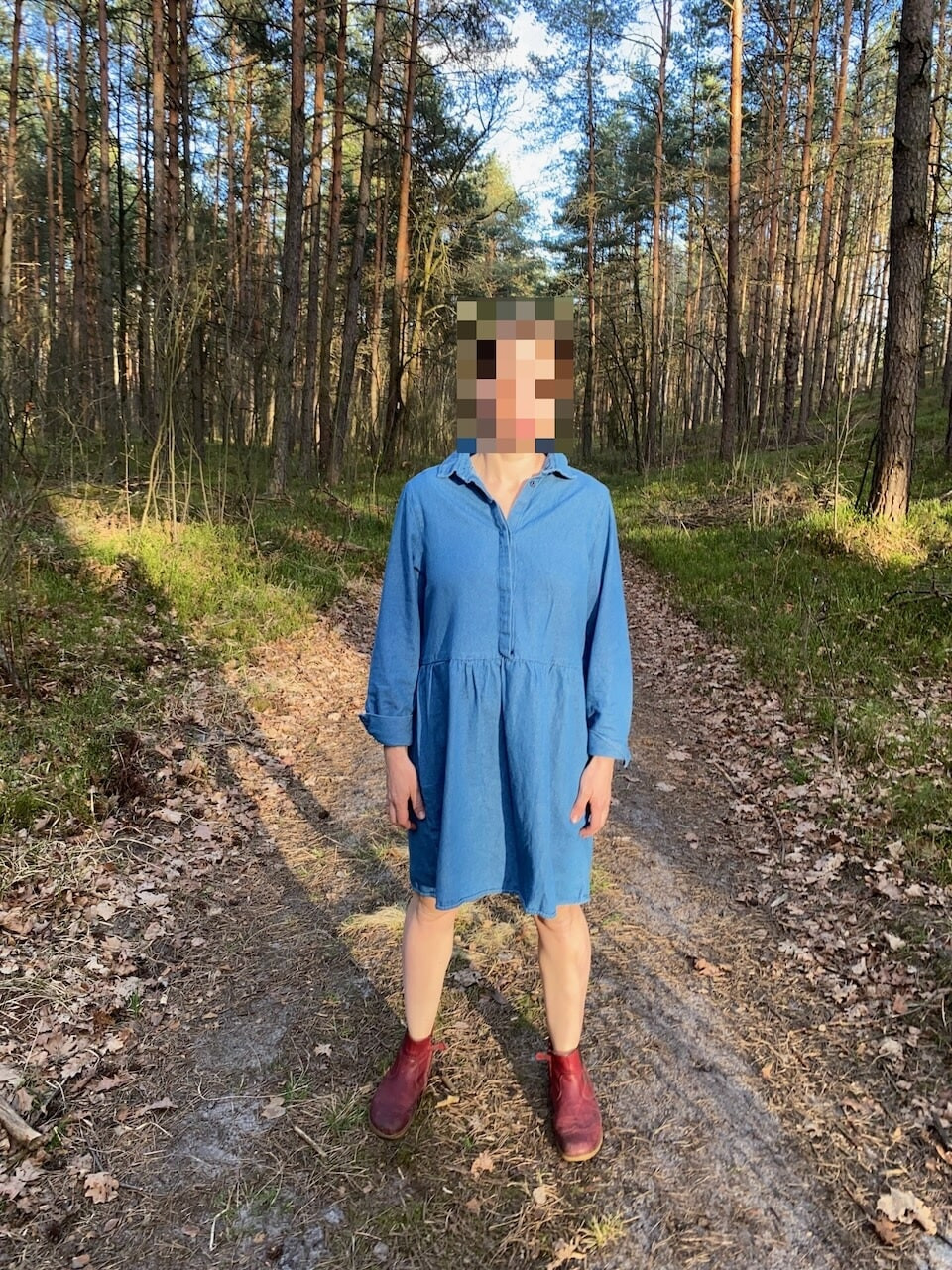 Shy pussy in the forest #4