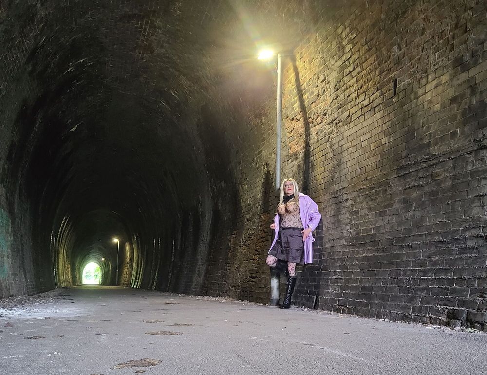 sissy in old tunnel #11