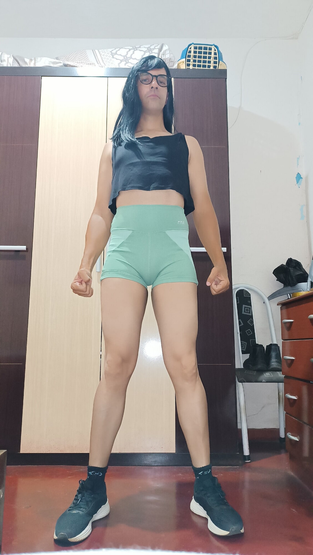 Cute Short Gym Green  #5
